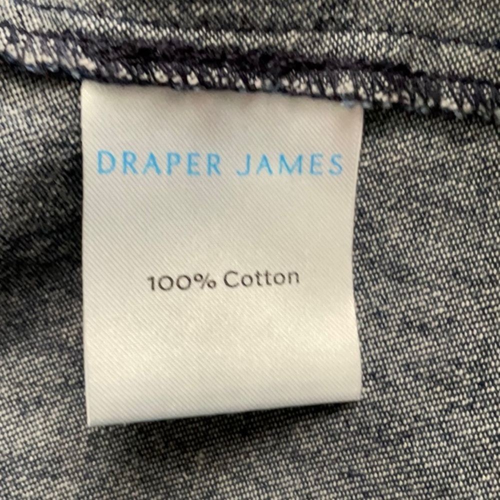 Draper James Chambray Belted Shirtdress Size 8 - Picture 7 of 8